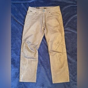 Kuhl RYDR Pants Ryder Men’s Size 32 x 30 Vintage Patina Dye 6 Pocket Tan / Brown